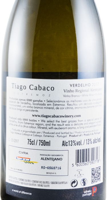 2017 Tiago Cabaço Verdelho white