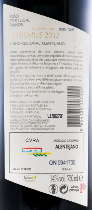 2012 João Portugal Ramos Estremus tinto