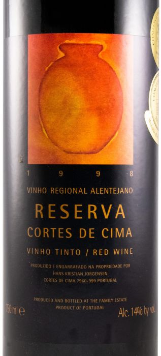 1998 Cortes de Cima Reserva red