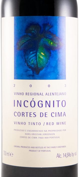 2003 Cortes de Cima Incógnito tinto