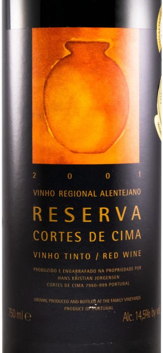 2001 Cortes de Cima Reserva red