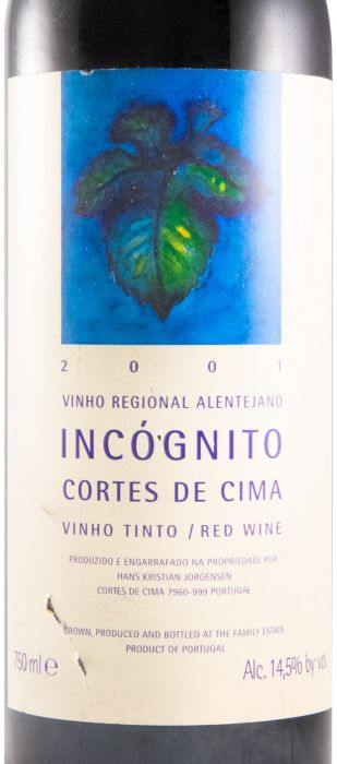 2001 Cortes de Cima Incógnito red