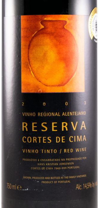2003 Cortes de Cima Reserva red
