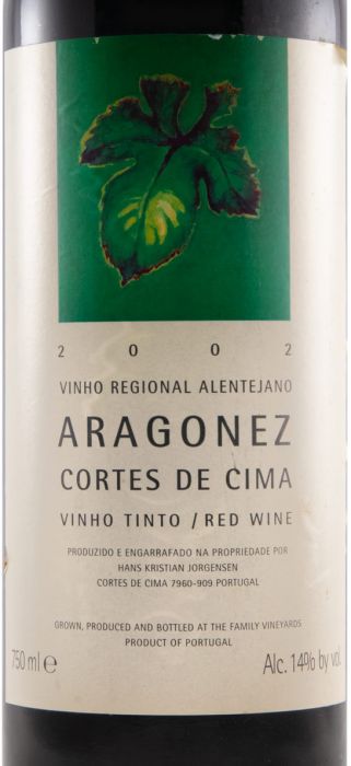 2002 Cortes de Cima Aragonez red