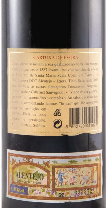 2002 Cartuxa Reserva red