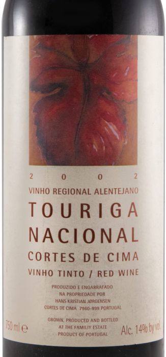 2002 Cortes de Cima Touriga Nacional red
