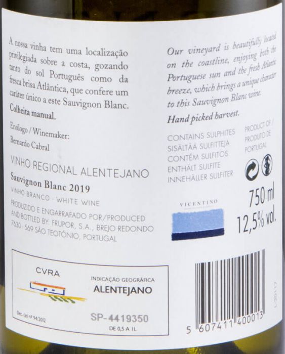 2019 Vicentino Sauvignon Blanc white