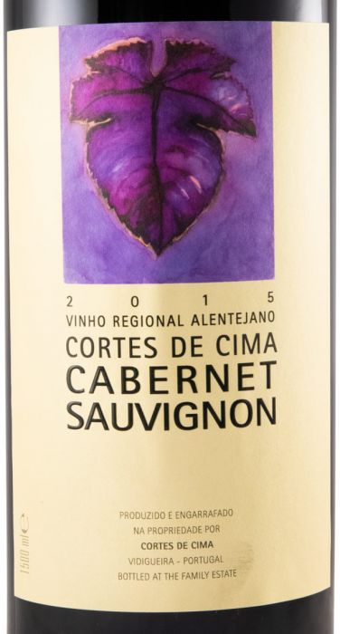 2015 Cortes de Cima Cabernet Sauvignon tinto 1,5L