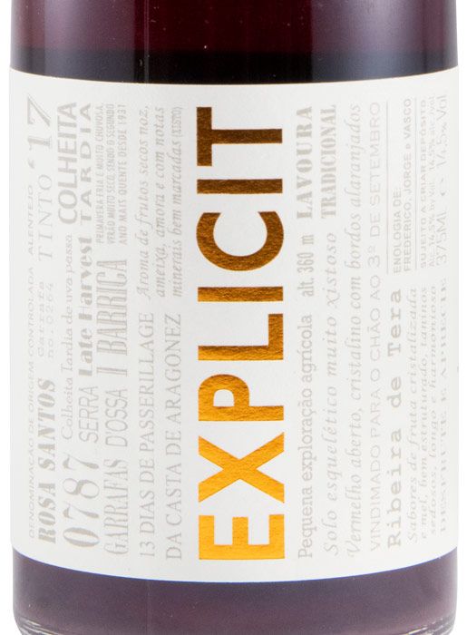 2017 Explicit Late Harvest red 37.5cl