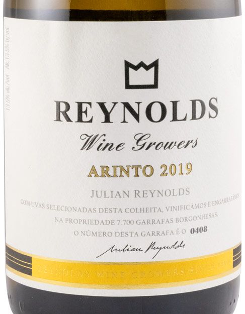 2019 Julian Reynolds Arinto white