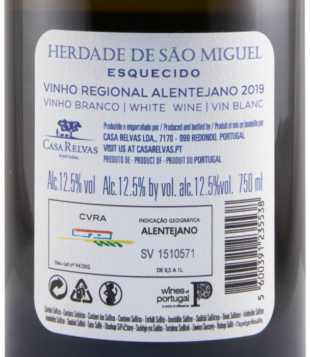 2019 Herdade de São Miguel Esquecido white