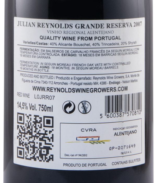 2007 Julian Reynolds Grande Reserva tinto