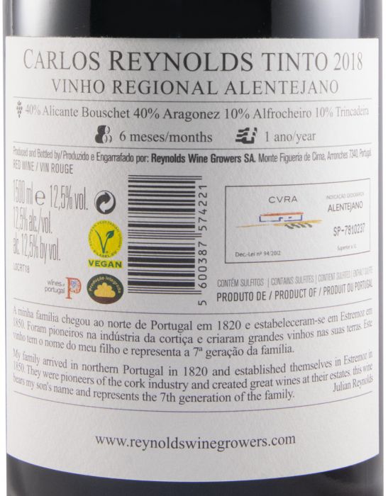 2018 Carlos Reynolds tinto 1,5L
