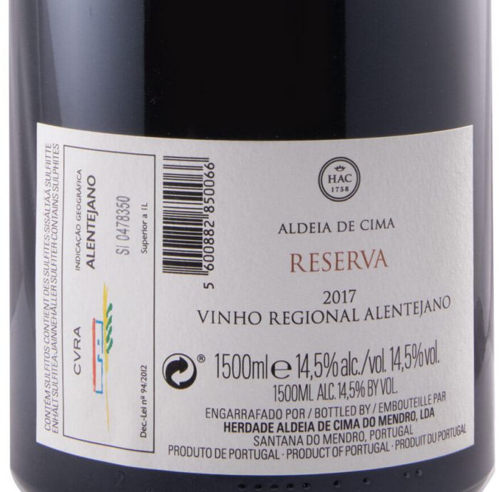 2017 Herdade Aldeia de Cima Reserva red 1.5L