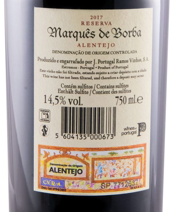 2017 João Portugal Ramos Marquês de Borba Reserva red