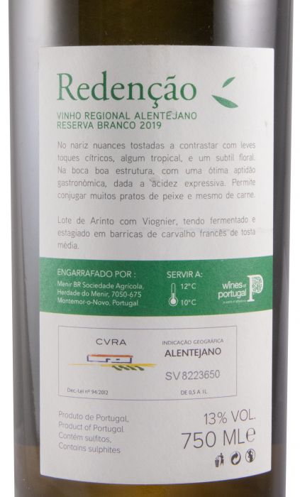 2019 Redenção Reserva branco