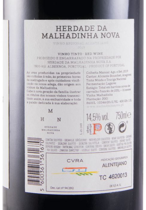 2019 Malhadinha tinto