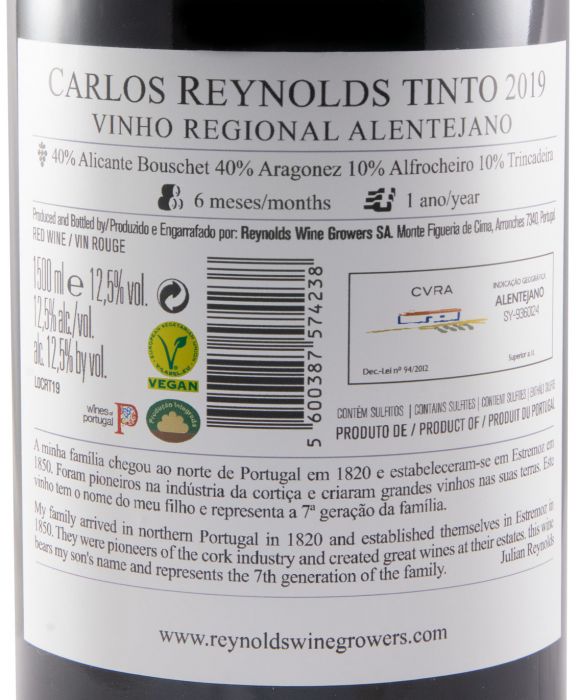 2019 Carlos Reynolds tinto 1,5L