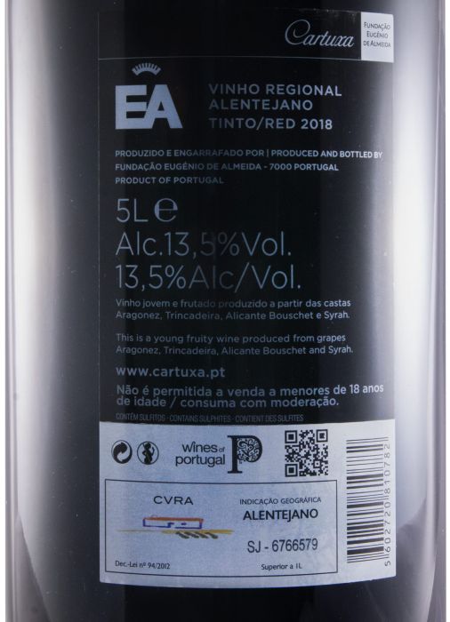 2018 Fundação Eugénio de Almeida EA red 5L