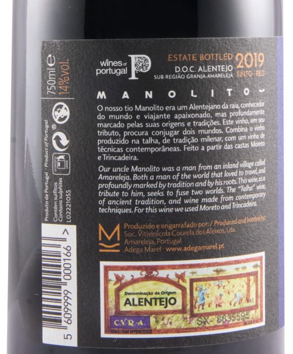2019 Manolito tinto