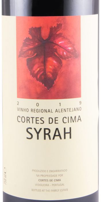 2019 Cortes de Cima Syrah red