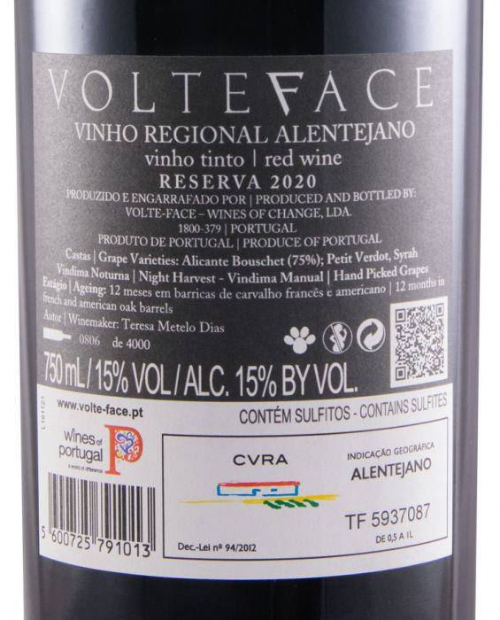 2020 Volteface Reserva red