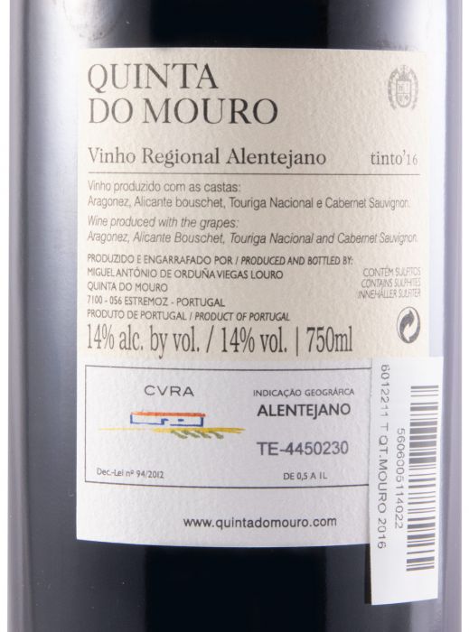 2016 Quinta do Mouro red