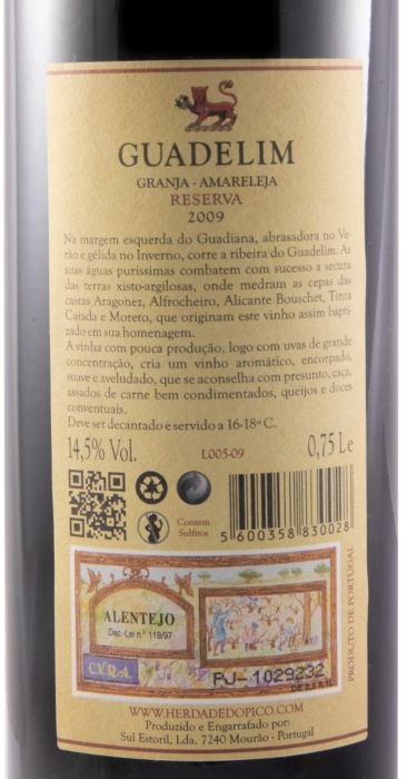 2009 Guadelim Reserva tinto