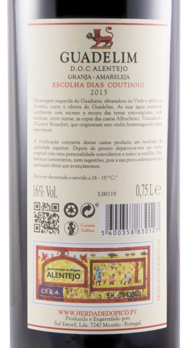 2015 Guadelim Escolha Dias Coutinho tinto