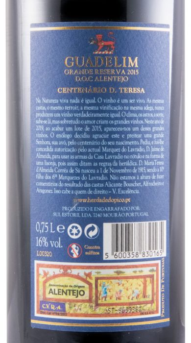 2015 Guadelim Dona Teresa Grande Reserva tinto