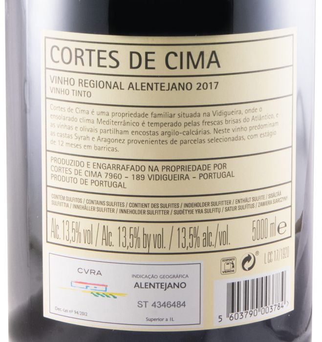 2017 Cortes de Cima red 5L