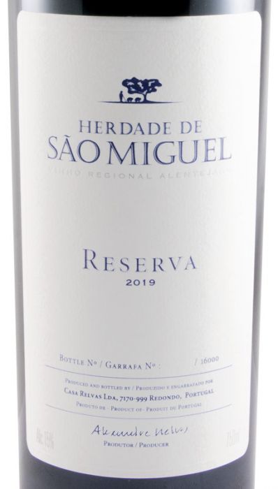 2019 Herdade de São Miguel Reserva red