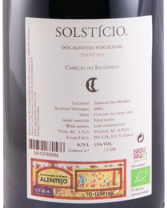2018 Solstício organic red