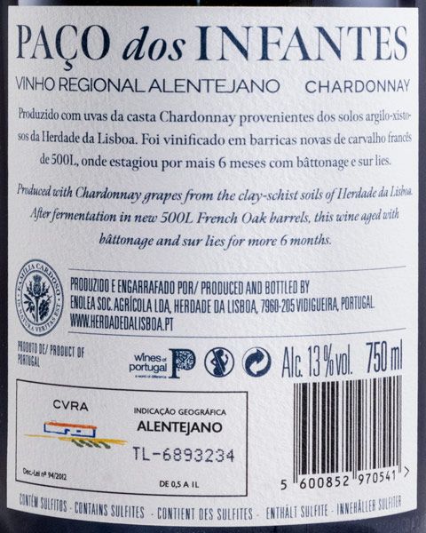 2021 Herdade da Lisboa Paço dos Infantes Chardonnay branco