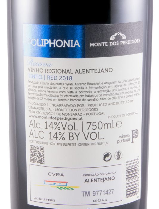 2018 Poliphonia Reserva red
