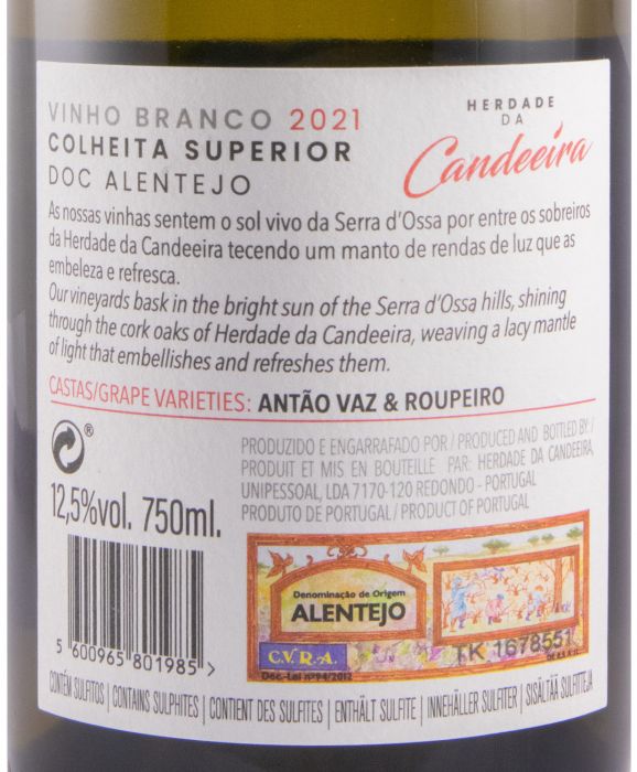 2021 Herdade da Candeeira Superior white