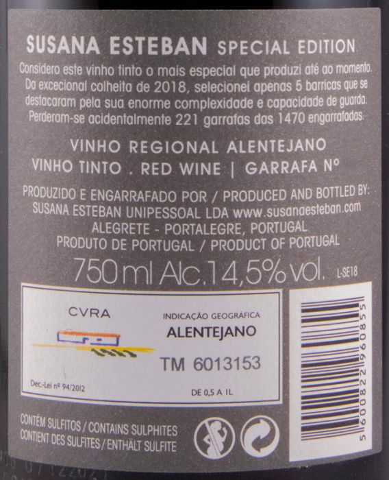 2018 Susana Esteban Special Edition tinto