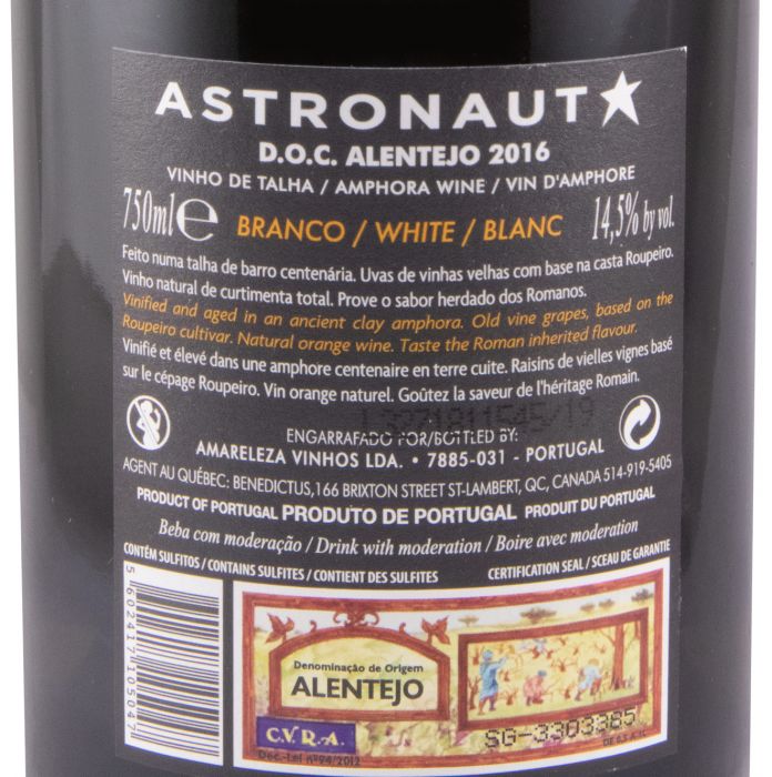 2016 Astronauta Vinho de Talha branco