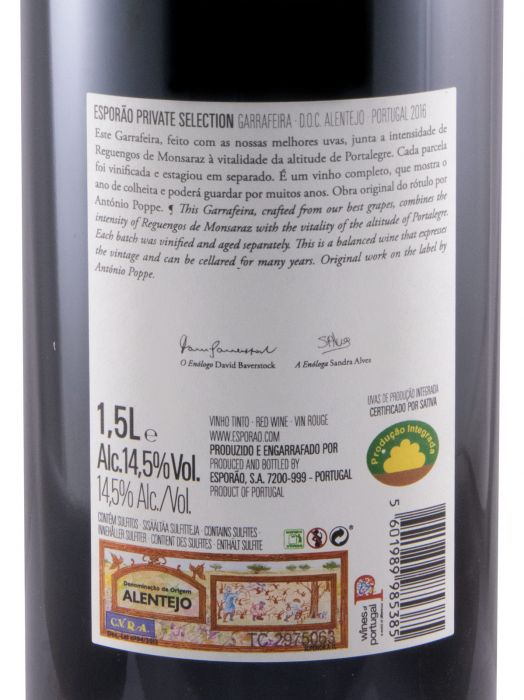 2016 Herdade do Esporão Private Selection red 1.5L