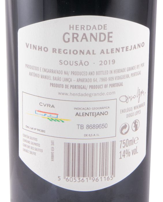 2019 Herdade Grande Sousão tinto