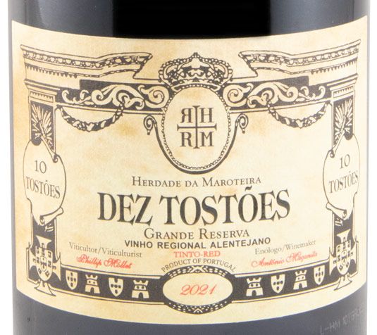 2021 Herdade da Maroteira Dez Tostões Grande Reserva red