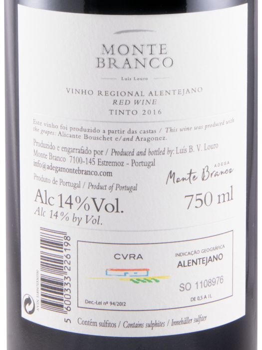 2016 Monte Branco tinto