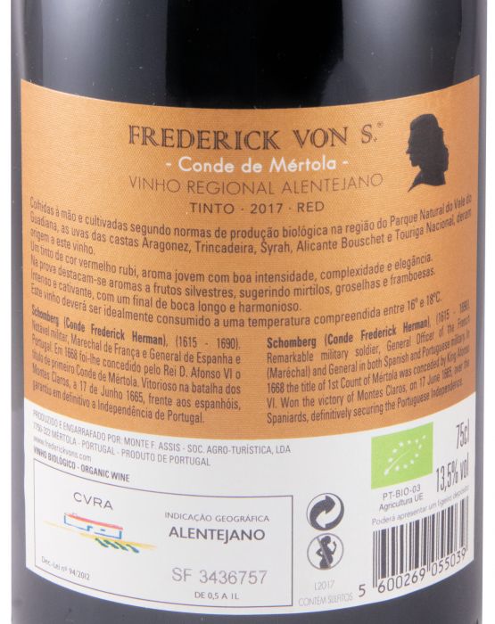 2017 Frederick Von S. Conde de Mértola organic red