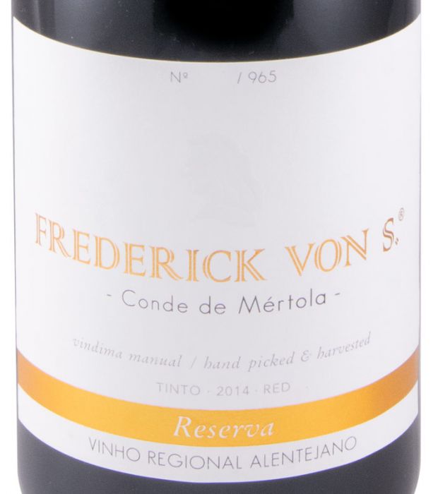 2014 Frederick Von S. Conde de Mértola Reserva red