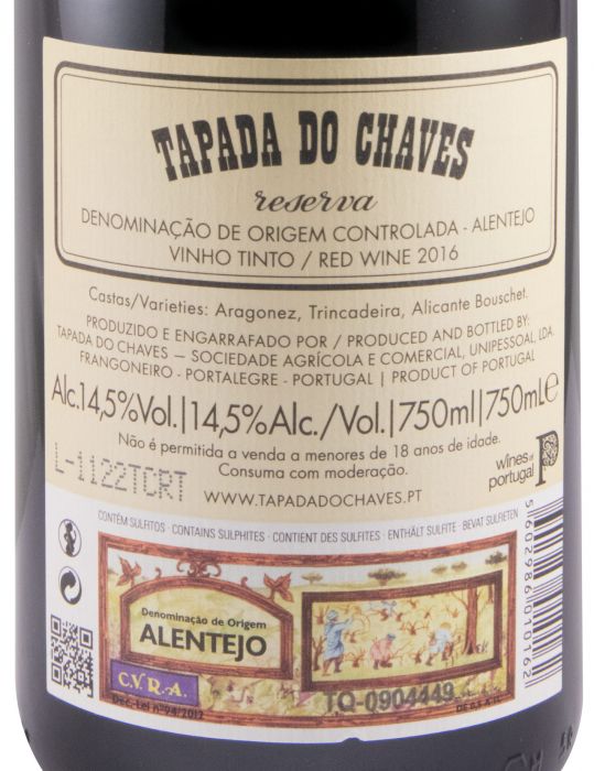 2016 Tapada do Chaves Reserva tinto