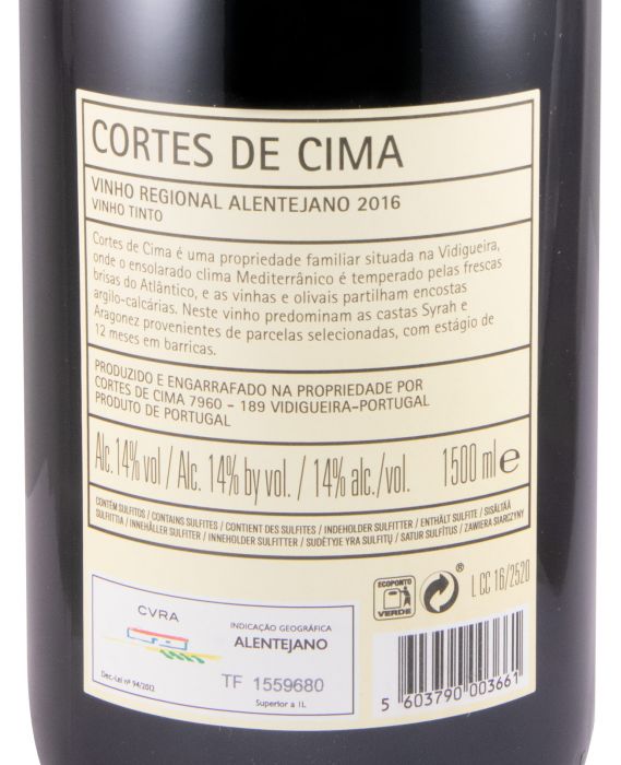 2016 Cortes de Cima red 1.5L