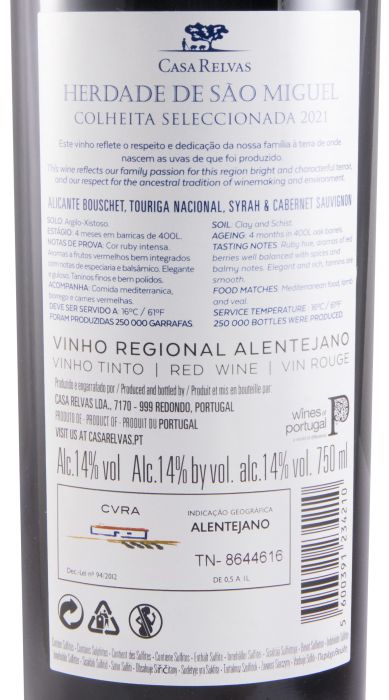 2021 Herdade de São Miguel Colheita Seleccionada tinto