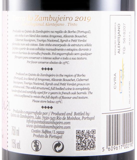 2019 Terra do Zambujeiro tinto