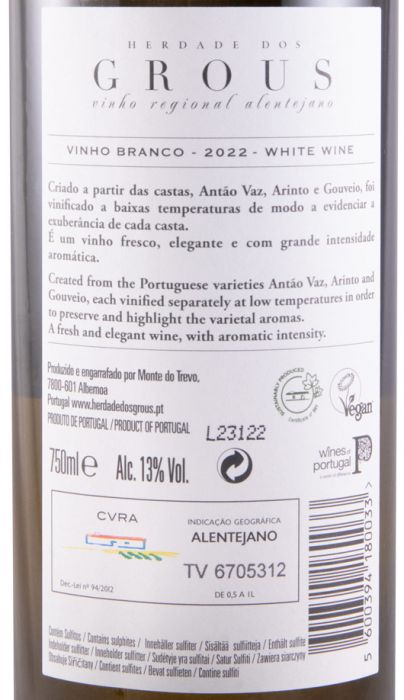 2022 Herdade dos Grous white