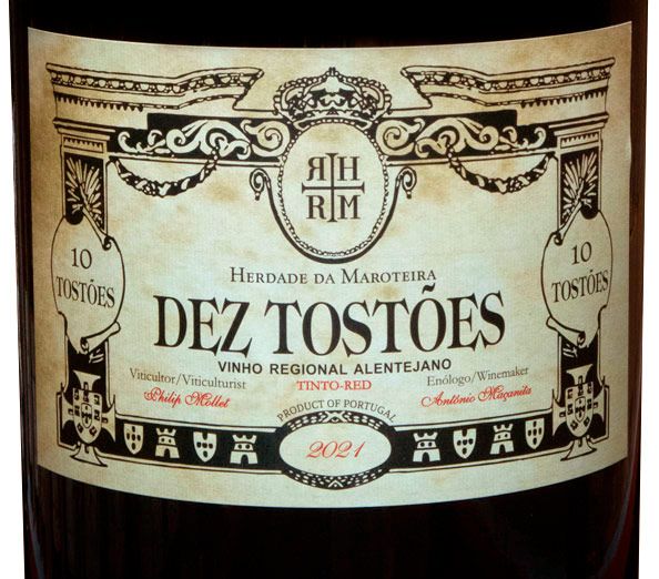 2021 Herdade da Maroteira Dez Tostões tinto 18L